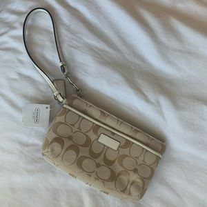 RARE Coach Monogram Wristlet